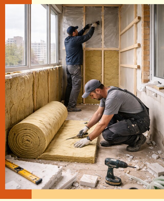 Утепление балкона под ключ в Белгороде качественно и быстро