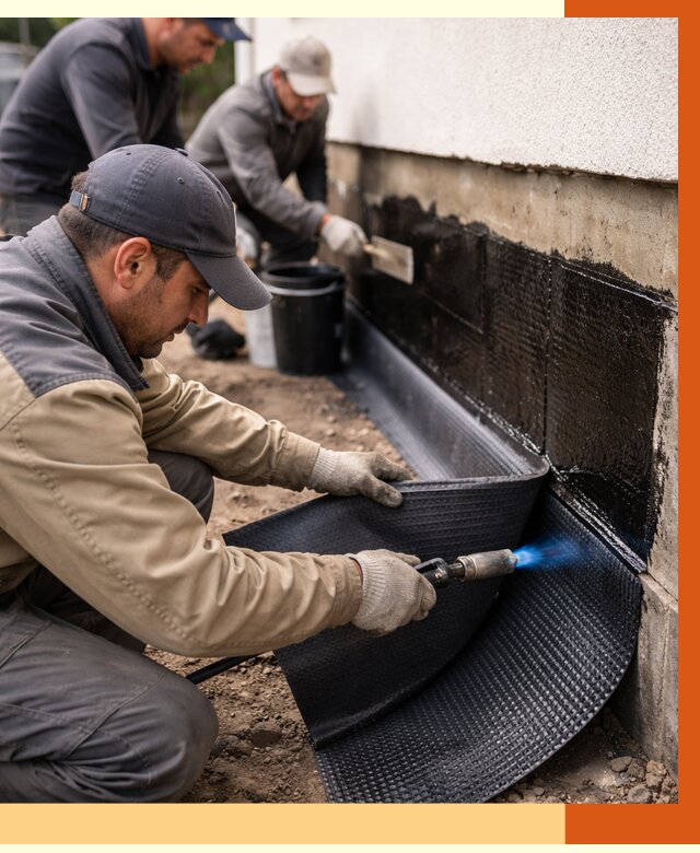 Гидроизоляция цоколя и отмостки в Белгороде от 8829 руб. — ТепломастерБлг