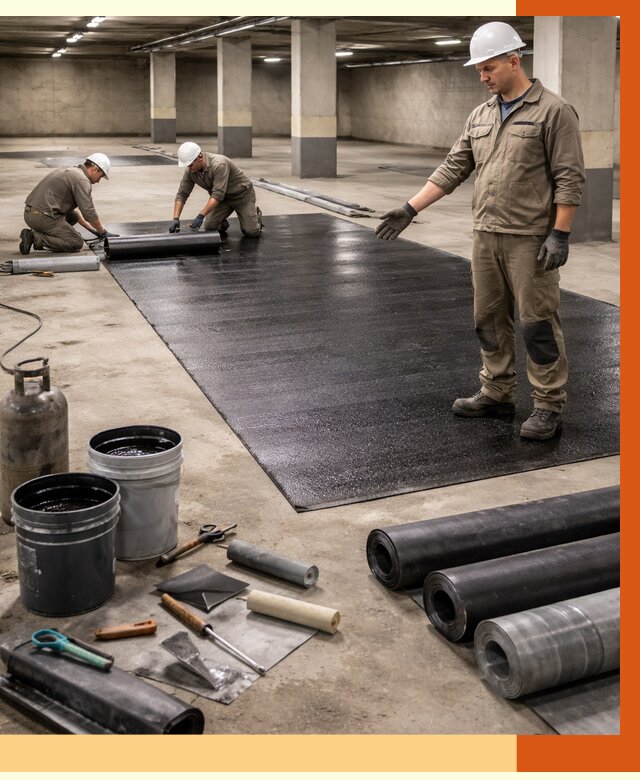 Гидроизоляция паркинга в Белгороде от 1246 руб/м² — профессиональная защита | ТепломастерБлг